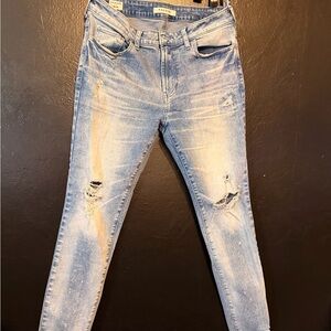 PacSun Light Wash Distressed Skinny Jeans